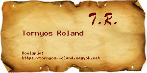 Tornyos Roland névjegykártya